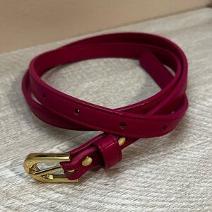 Pink Belt with Gold Buckle